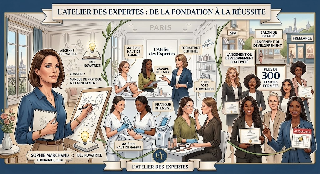 Former la nouvelle génération d'expertes en beauté